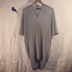 Zara gray knitted blouse